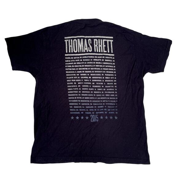 Thomas Rhett Tour 2015 T-Shirt Size XL Graphic Black - Picture 4 of 4